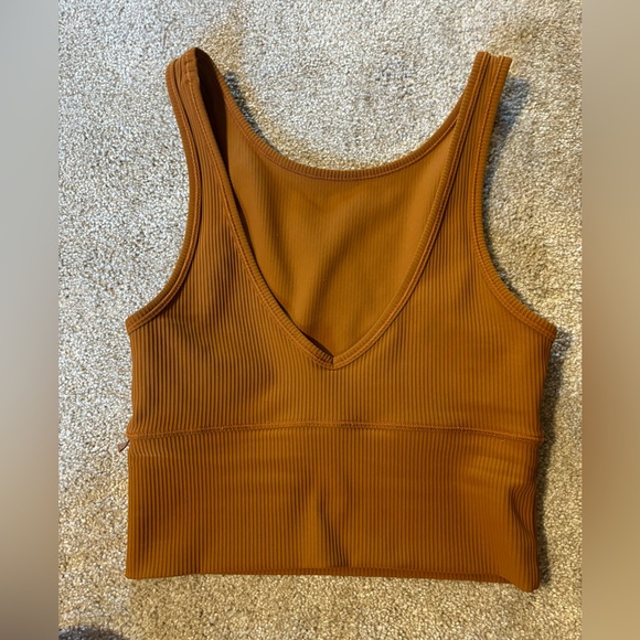 Lululemon women’s power pivot tank reversible light brown caramel - Picture 1 of 5
